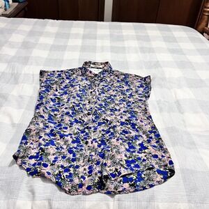 Liberty Love Print Sleeveless Peek a‎ Boo Back Size M